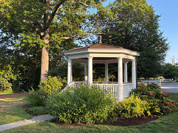 istock Gazebo in a park in summer 2230640422