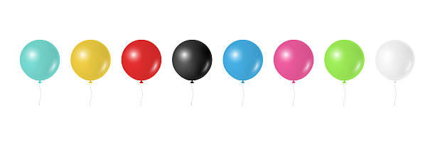 istock Vector 3d Realistic Colorful Balloons. Realistic Party Balloons, Isolated. Colorful Birthday Balloons Set. Helium Balloon for Celebration, Festive Decor, Event Design. Vector Illustration 2230644313