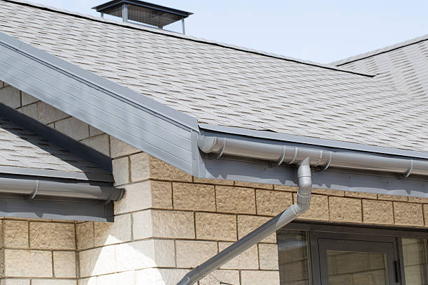 istock Modern guttering on a modern roof. Roof drainage. 2230649366