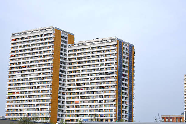 istock Highrise residential building with solar panels on facade in Berlin 2230652896