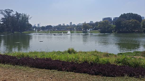 istock Park Landscape with a Lake and Fountain 2230658472