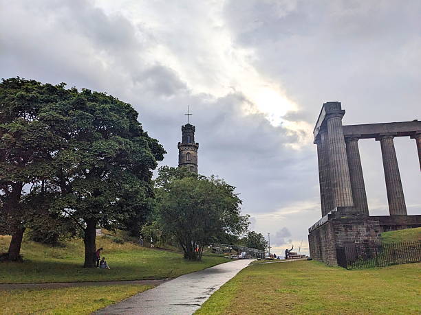 Located on Calton Hill in Edinburgh, Scotland, the National Monument of Scotland began construction in 1823 as a dedication to the soldiers and sailors who died fighting in the Napoleonic Wars.  Construction halted in 1826 due to lack of funding.