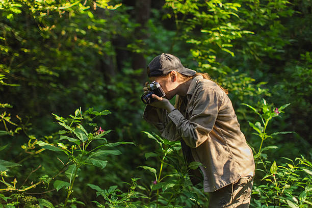 istock Photographer in nature. Analog photography 2230661365