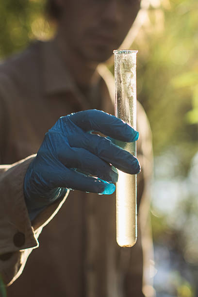 istock Scientist takes water samples into test tube 2230664457