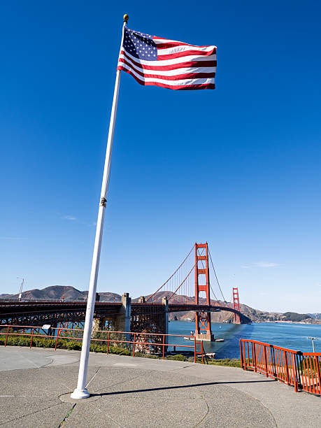 Day time view of the Golden Gate bridge (San Francisco, California).