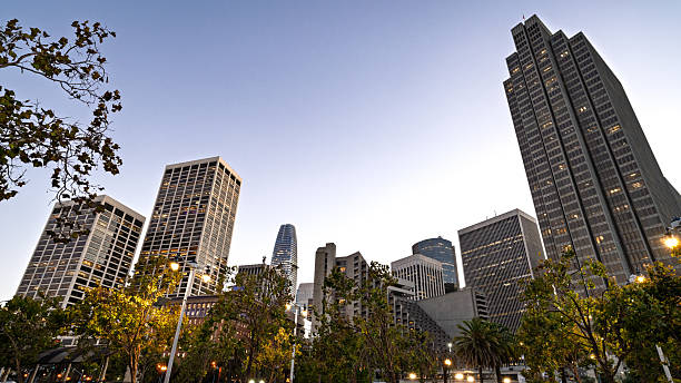 istock Downtown skyscraper at golden hour, San Francisco 2230666043