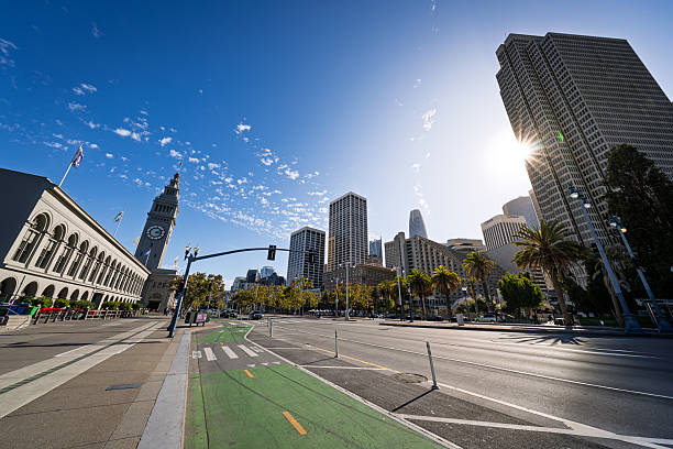 istock Ferry Building and Downtown San Francisco under a Bright Midday Sky 2230667434