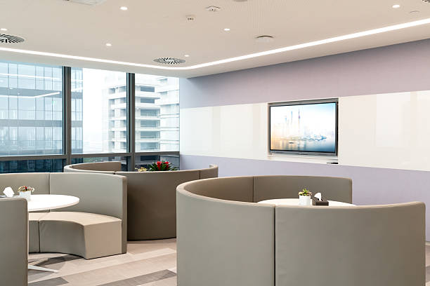 istock Bright interior view of modern business office. 2230679032