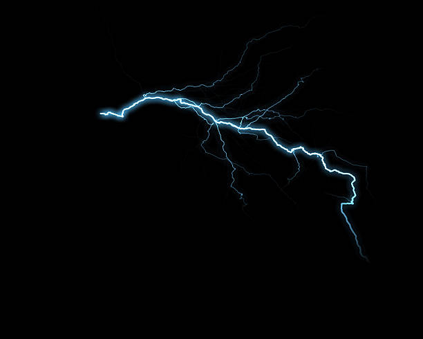 istock Dynamic bright blue lightning crackles across a deep black void, symbolizing immense power and electrical force. 2230682174