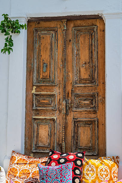 Traditional doorways, Lindos Village, Karpathos