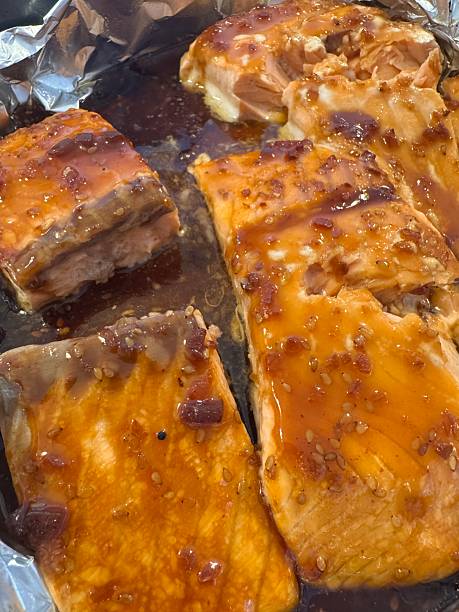 istock Baked teriyaki salmon 2230691313