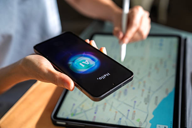 Planning Trip with AI Chatbot on Smartphone