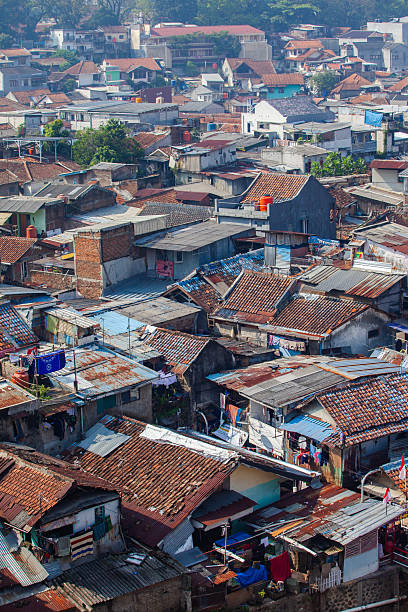 istock A densely populated residential area in Taman Sari, Bandung, West Java, Indonesia. Typical of urban housing areas in Asia. The roofs of the houses are close together, leaving almost no empty space. 2230705012
