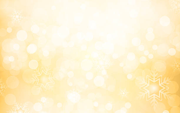 istock Beige champagne bright gold colored defocused bokeh lights glittering party Christmas New Year party festival celebration illuminated blurred ethereal vector background with beautiful snowflake shapes for ornate poster, banner, backdrops 2230707458