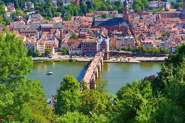 istock Old Bridge Over the Neckar River Surrounded by Heidelberg's Cityscape 2230716438