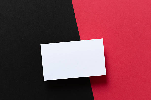 istock White card on a black and red background 2230723140
