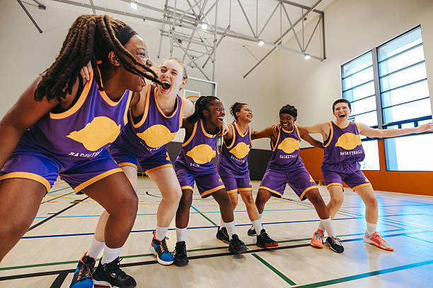 istock Overcoming the odds: Female team celebrates a comeback victory 2230726771