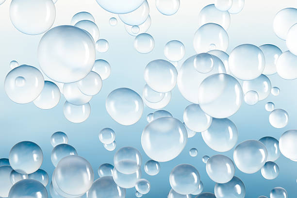 istock Floating translucent 3D bubbles on a soft blue background. Abstract concept of purity, hydration, freshness, and air. Ideal for skincare, cosmetic, medical, or clean design themes. 2230727919