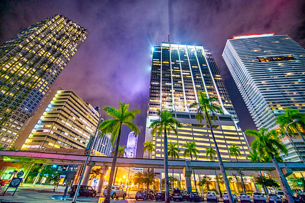 istock Downtown Miami buildings and skyscrapers at night from Biscayne Boulevard 2230727949