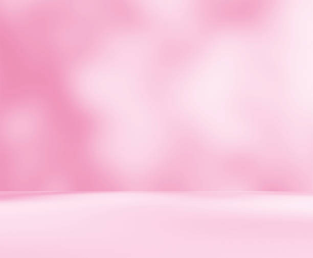 istock Empty pink colour room studio with sunlight effect shadow on the floor and wall for product presentation. 2230727999