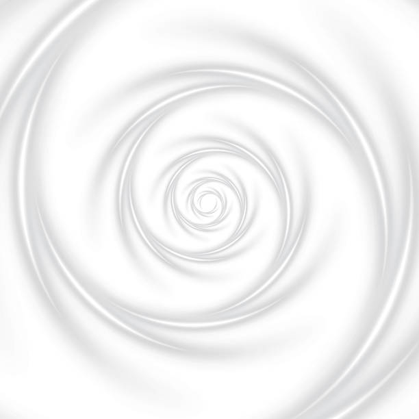 istock Glowing White Twirl Curved Light Effect with Spiraling Lines. 2230729924