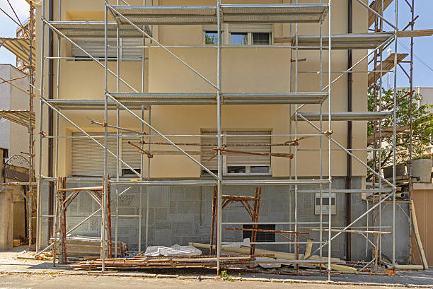istock Condo Building Renovation Scaffoldings 2230750515