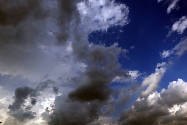 The leading edge of a thunderstorm that became a severe waned storm in Bucks County, Pa.