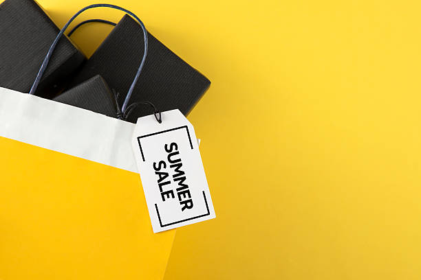 istock Shopping Bag with Summer Sale Tag 2230761725