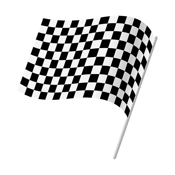 istock An illustration of a racing flag with a checkered pattern on a clean white background symbolizing the start or end of a race as well as the competitive spirit in sports. 2230768298