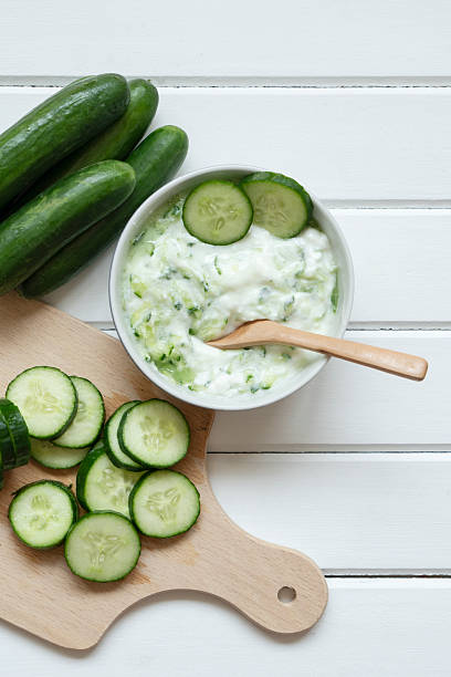 Traditional delicious appetizer; Tzatziki (Turkish name; Cacik)