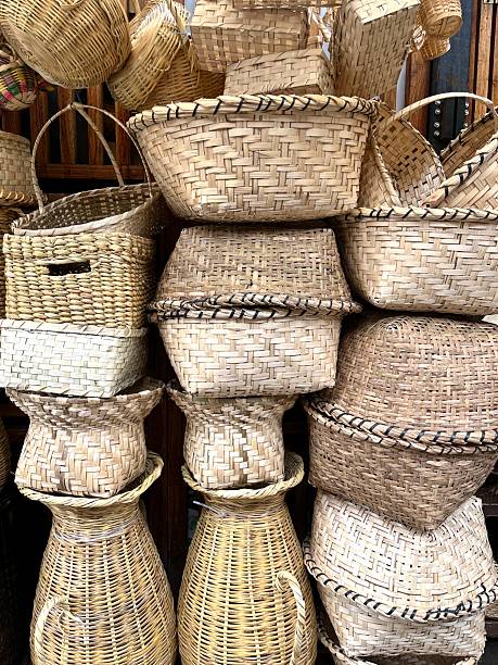 istock Traditional Ecuadorian woven baskets displayed in Cuenca, Azuay, Ecuador 2230784384
