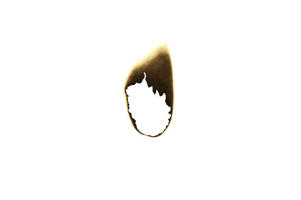 istock Burnt hole paper isolated white hole burnt effect isolated on white background with clipping path. 2230790144