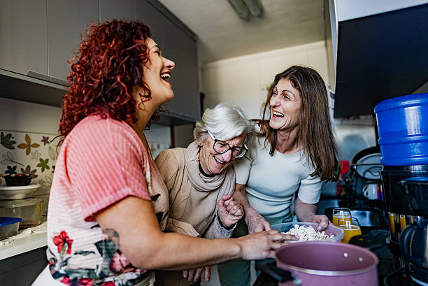 istock Family making popcorn at home 2230791489