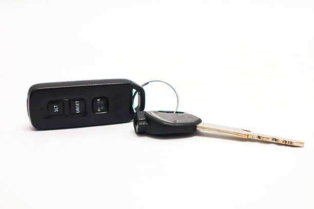 istock Modern car key with remote control on a clean white background offers convenient vehicle access 2230791741
