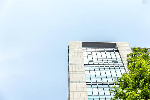 istock Bottom view of modern green city 2230791758