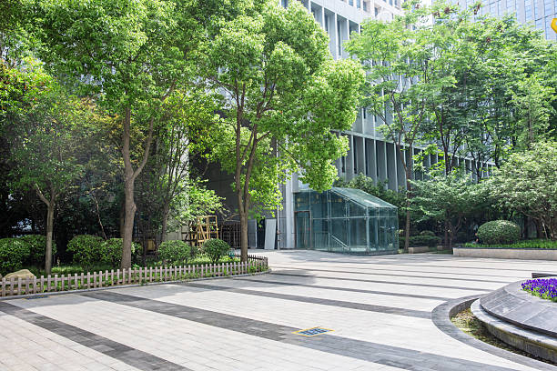 istock Modern eco city in spring with copy space 2230793357