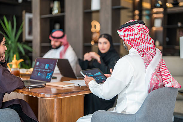 istock Friendly Arabic Business Professionals Collaborating in Office Meeting 2230794475