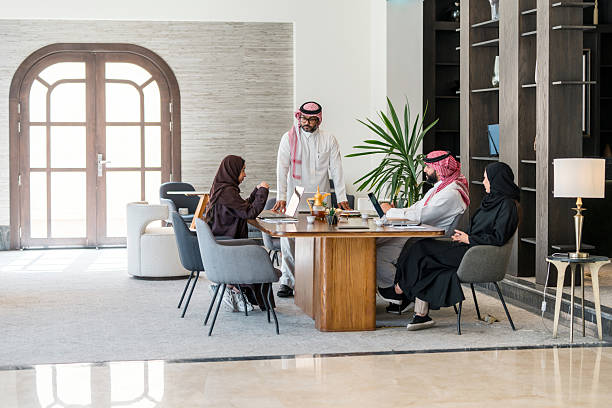 istock Confident Arabic Business Professionals Engage Strategically in Modern Office 2230794511