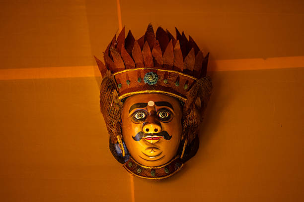 Decorative Mayan Masks shot in Belize
