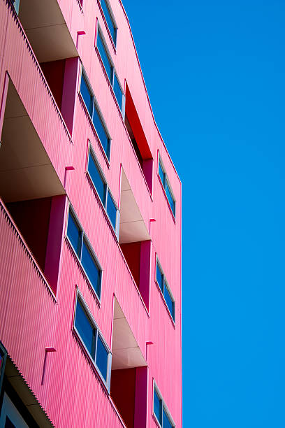 istock Modern high-rise architecture with geometric design,, captured against a vivid blue sky, symbolizing urban living and contemporary style. 2230799000