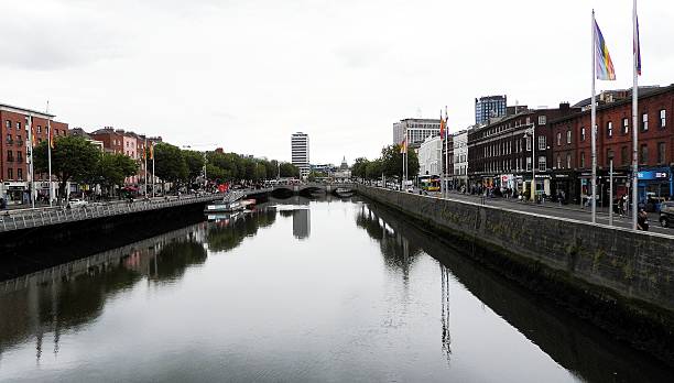 View of the Liffey river, Dublin - Ireland