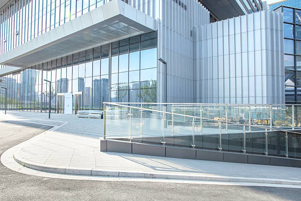 istock The open space in front of the ecological office building 2230801690