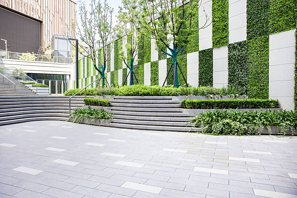 istock The open space in front of the ecological office building 2230802673