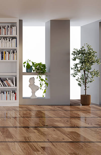 istock Large luxury modern bright interiors Living room mockup illustration 3D rendering image 2230811005