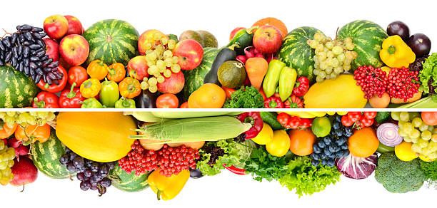 istock Fresh Harvest Banner with Fruits and Vegetables 2230811021