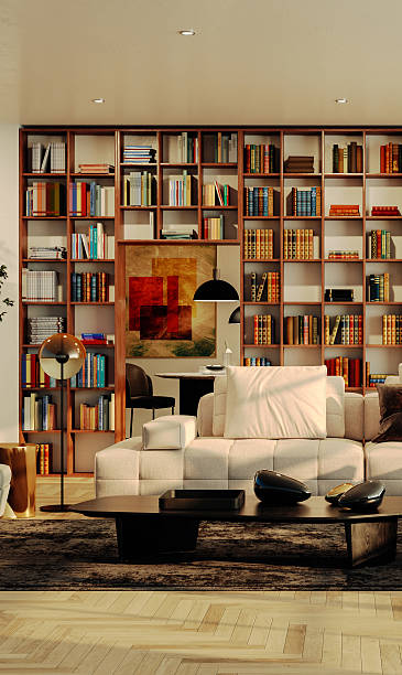 istock Large luxury modern bright interiors Living room mockup illustration 3D rendering image 2230811559