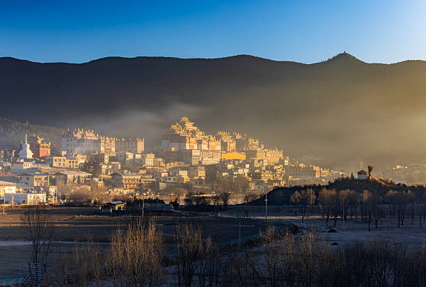 istock Sunrise at Songzanlin Temple 2230812209