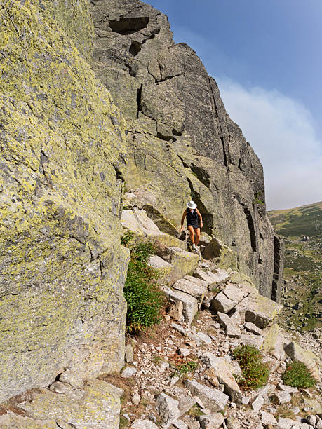 istock Hiking in extreme terrain with rock climbing. Gredos Mountains 2230824502