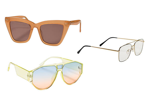 istock Woman brown trendy sunglasses isolated. 2230824575