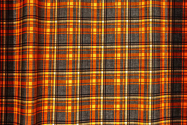 istock Background with checkered curtain on the window 2230829559
